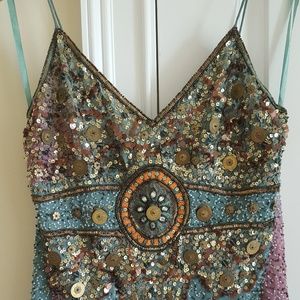 Beaded cami top
